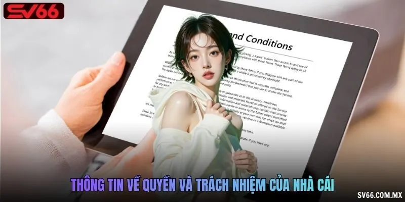 Thông tin về quyền và trách nhiệm của nhà cái